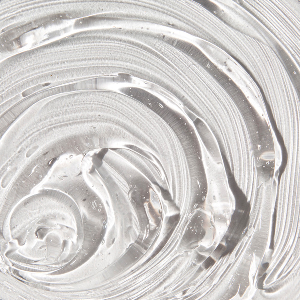Close-up of clear gel texture
