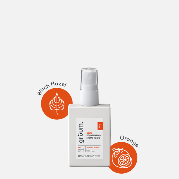 Facial tonic with witch hazel and orange
