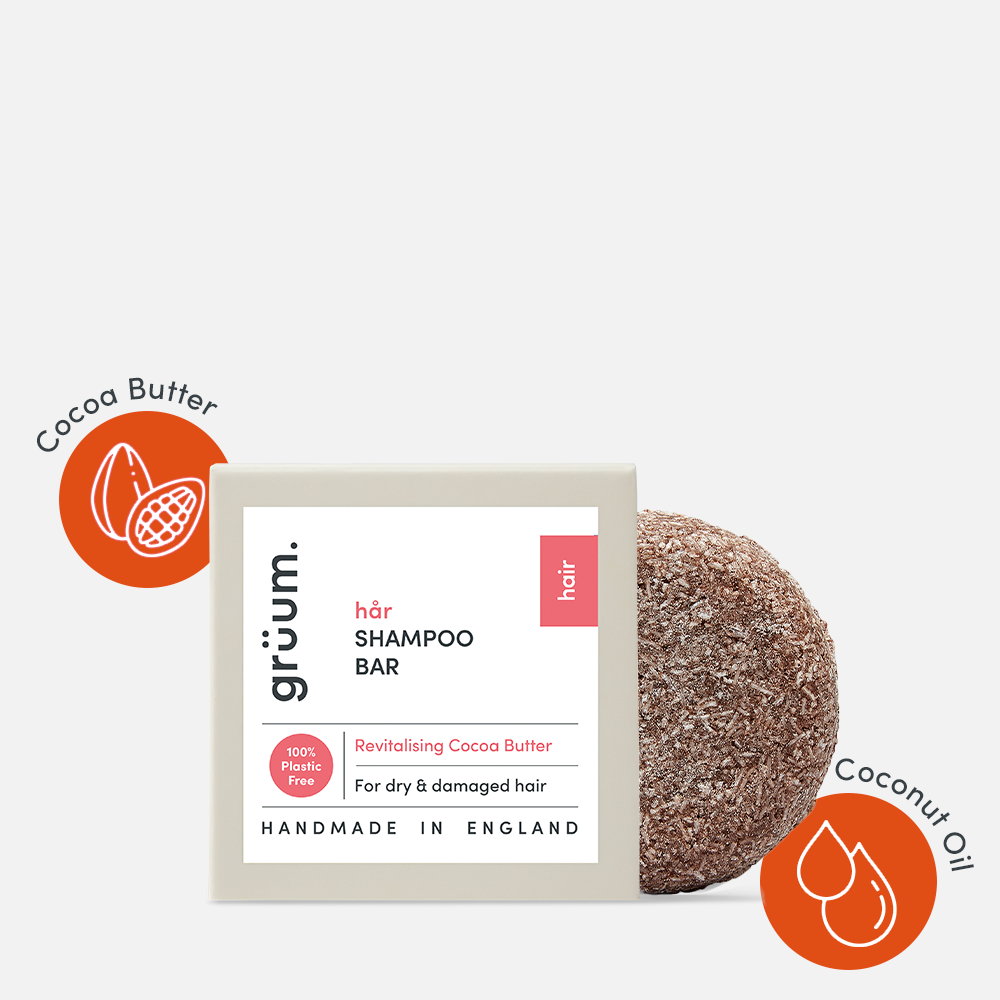 Cocoa butter shampoo bar product image.