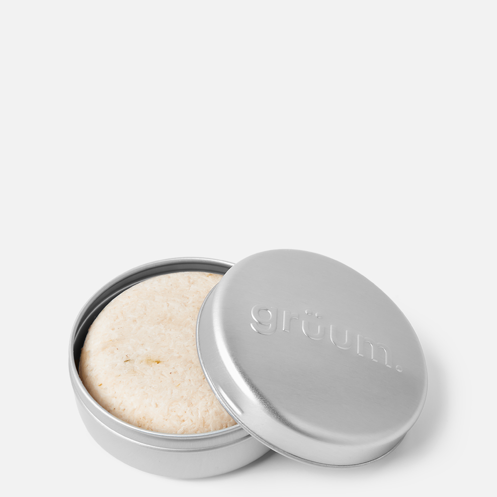 Soap bar in metal tin