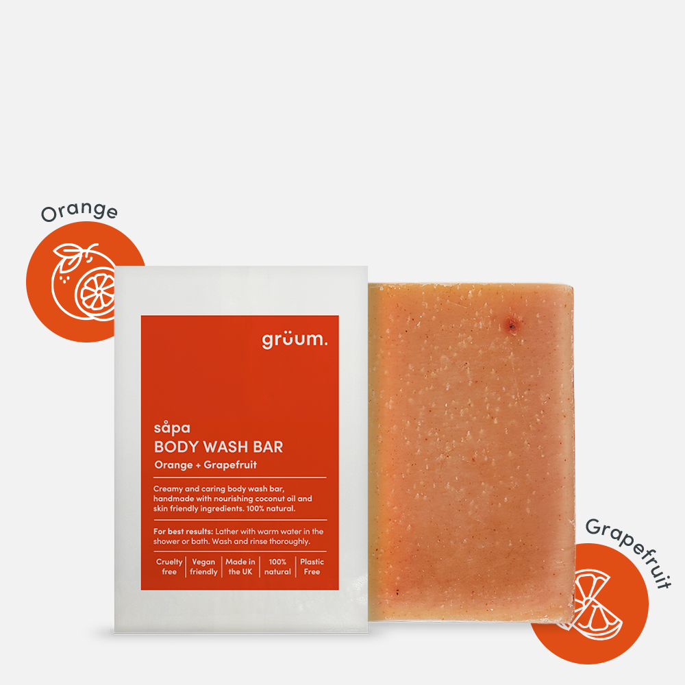 Orange grapefruit body wash bar