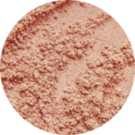 Close-up of pink powder texture.
