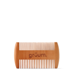Wooden comb with gruum logo
