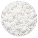 Close-up of coarse white salt.