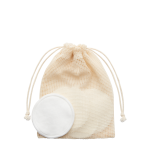 Mesh bag with cotton pads
