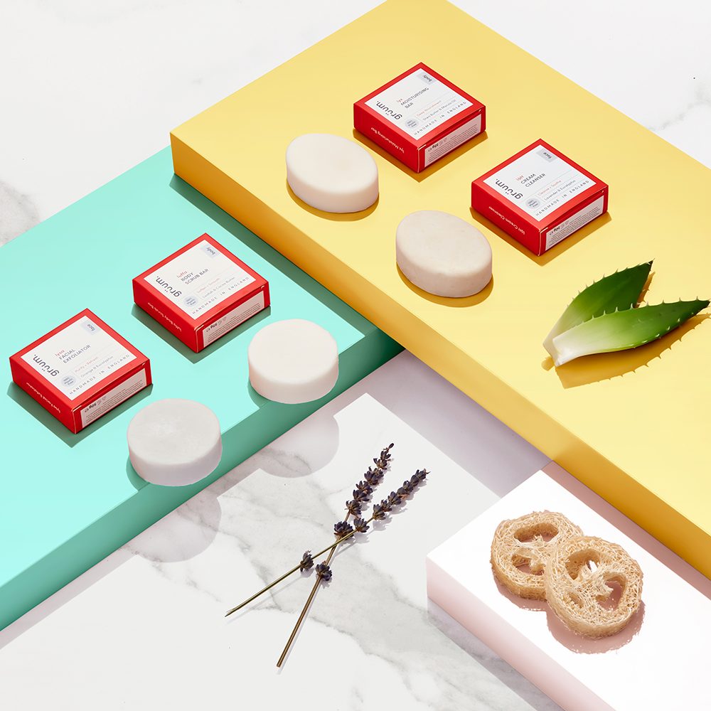 Soap bars with aloe and lavender.