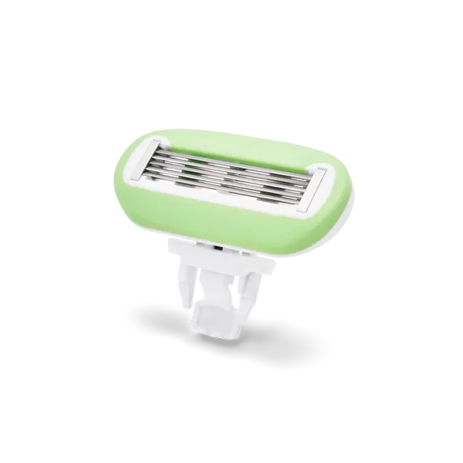 Green razor blade cartridge