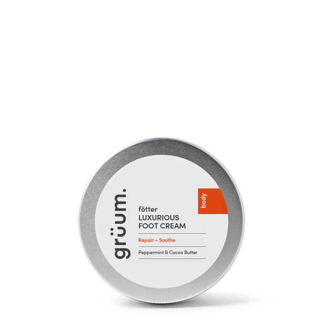 Gruum luxurious foot cream container
