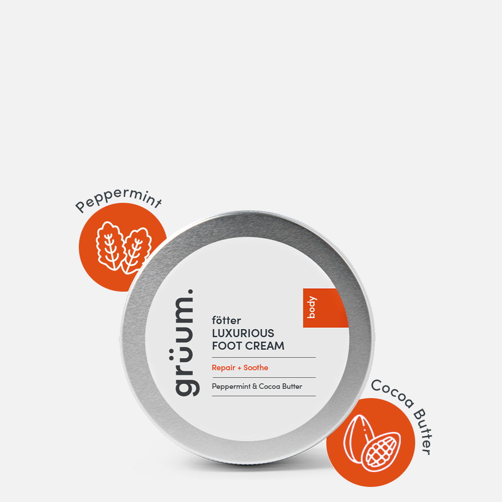 Foot cream with peppermint and cocoa butter