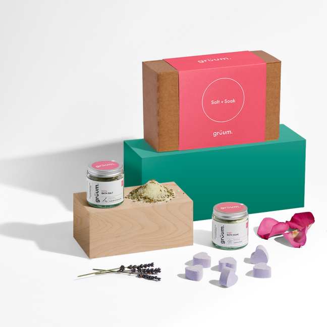 Bath salts and soak gift set