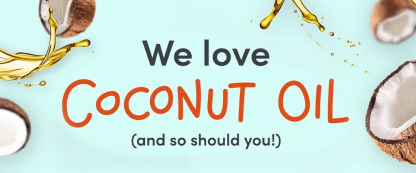 We love coconut oil advertisement