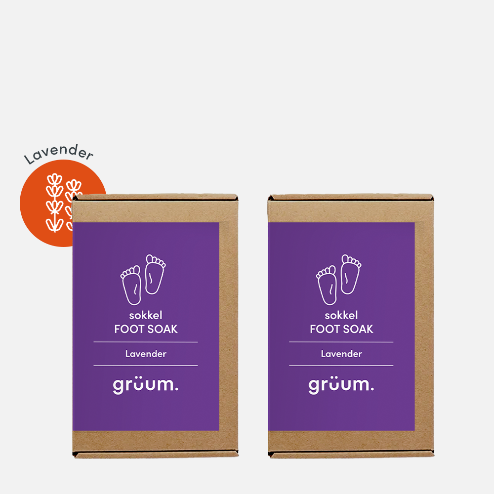 Two boxes of lavender foot soak.