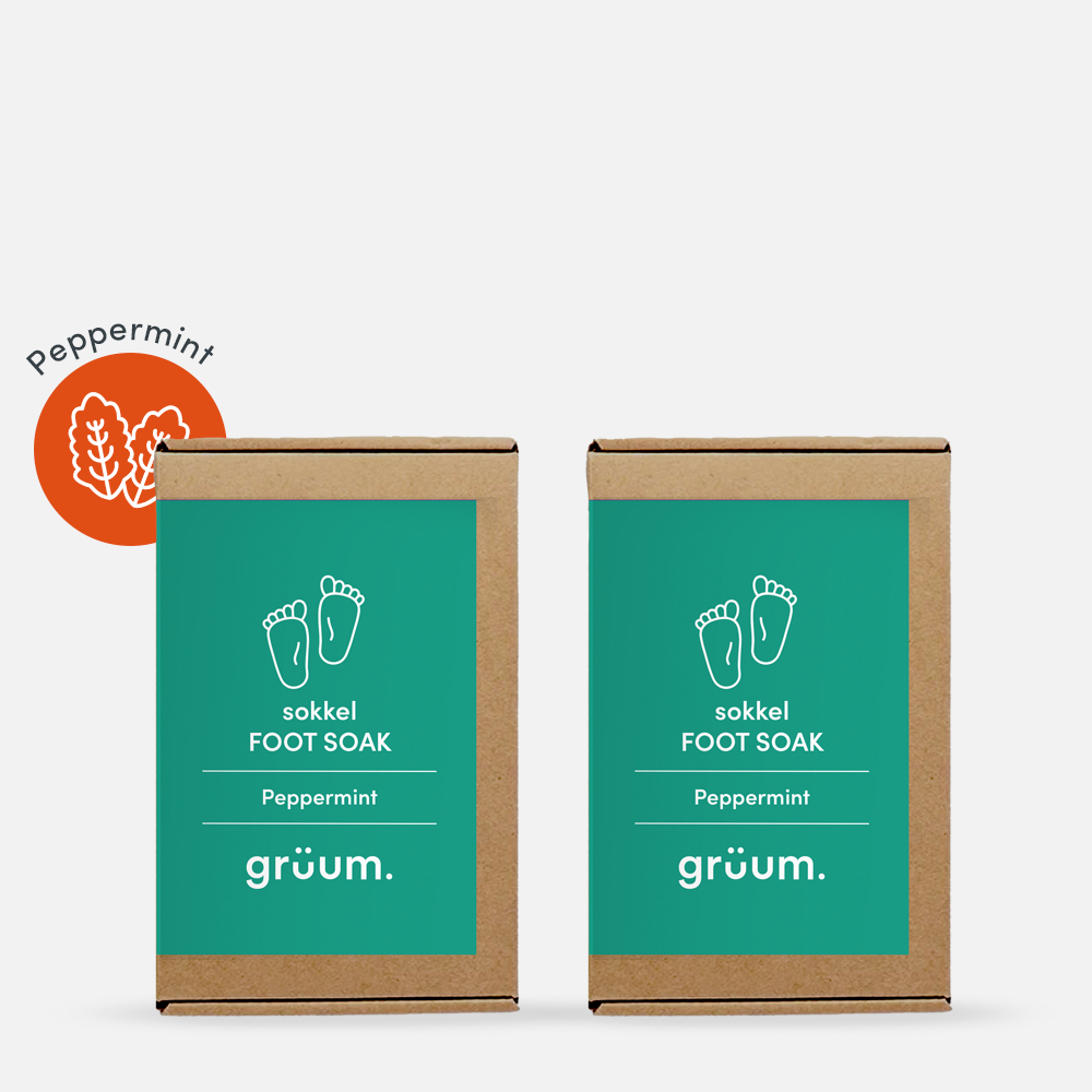 Two boxes of peppermint foot soak.