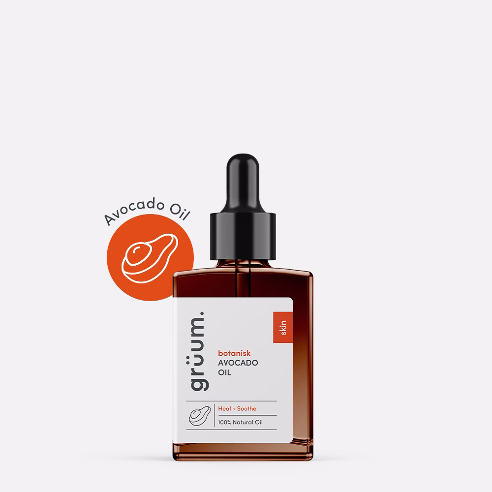 Avocado oil bottle with pipette