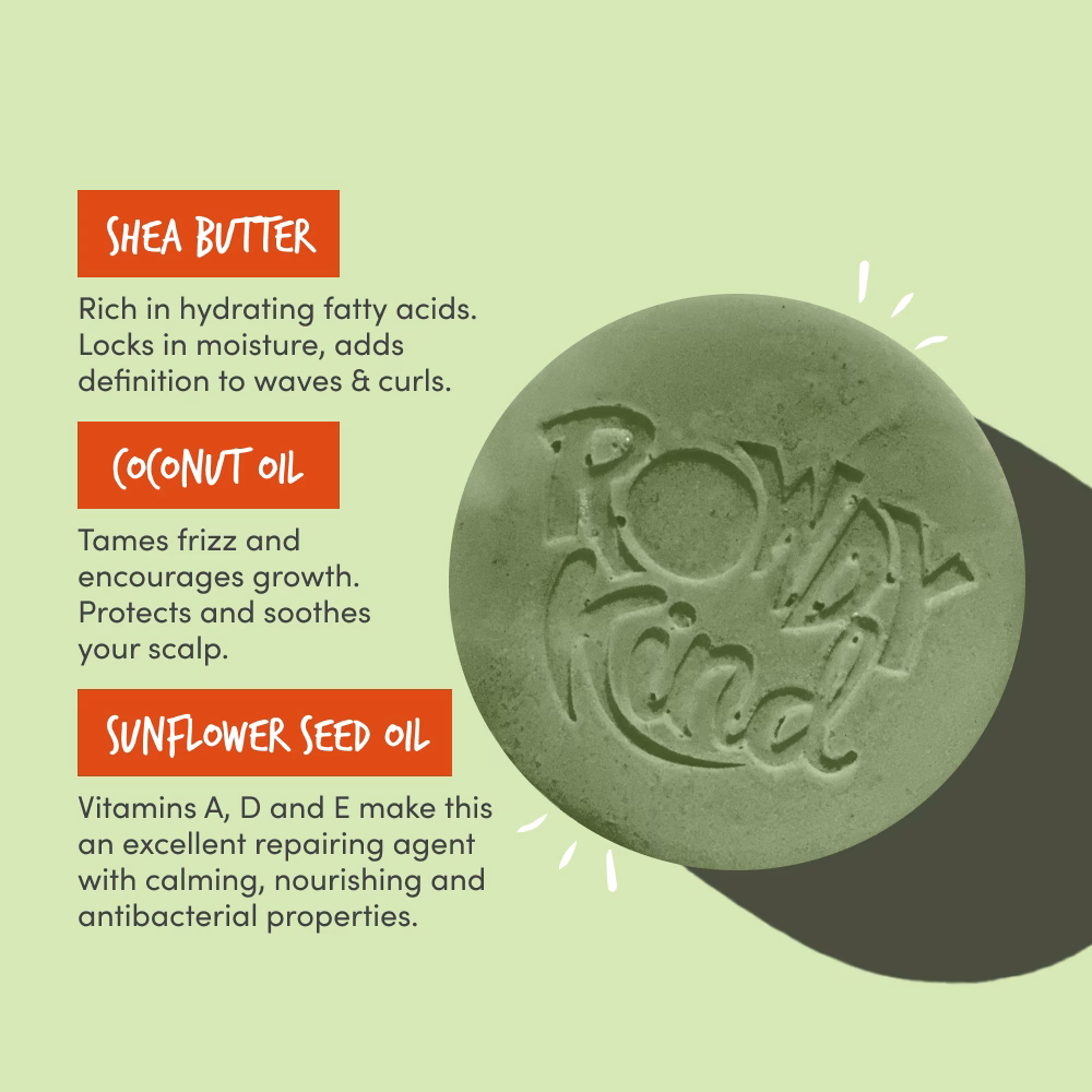 Illustration of shampoo bar ingredients.