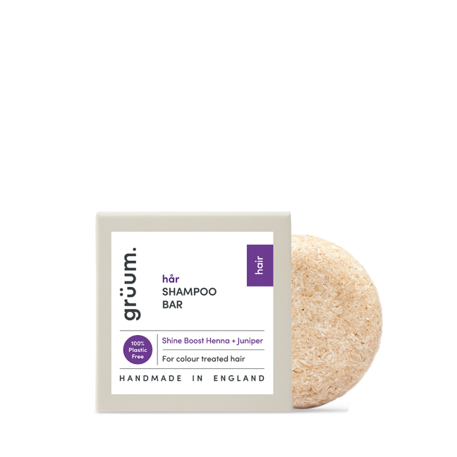 Shampoo bar with packaging