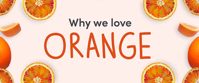 Oranges and slices with text