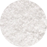 Close-up of white sugar crystals.