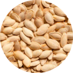 Close-up of pumpkin seeds.