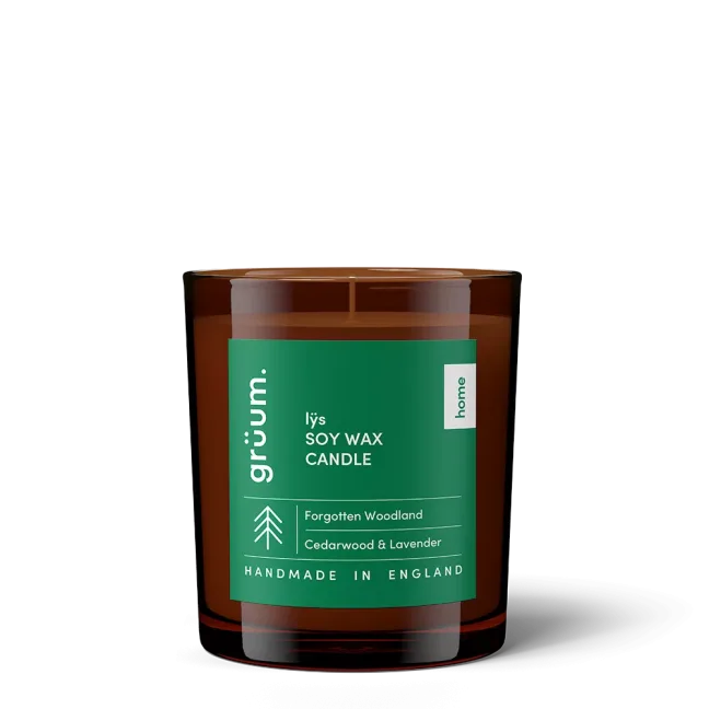 Brown jar soy wax candle