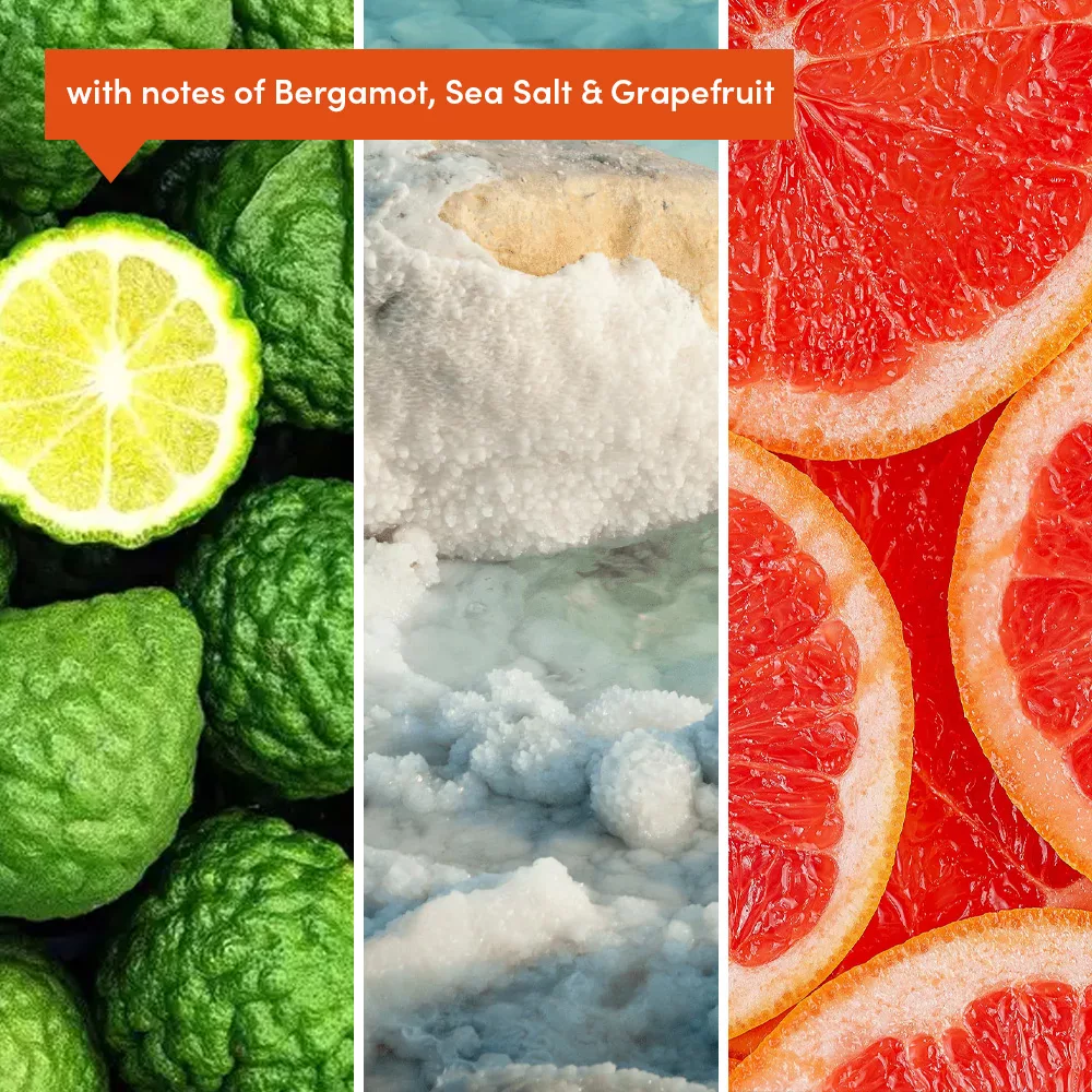 Bergamot, sea salt, grapefruit images