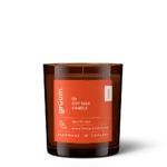 Soy wax candle in a glass jar