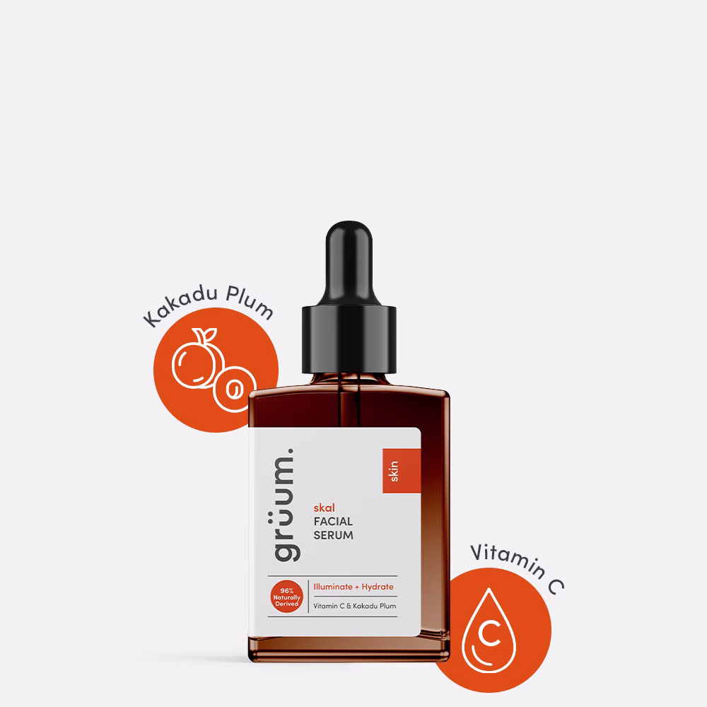 Facial serum bottle with dropper.