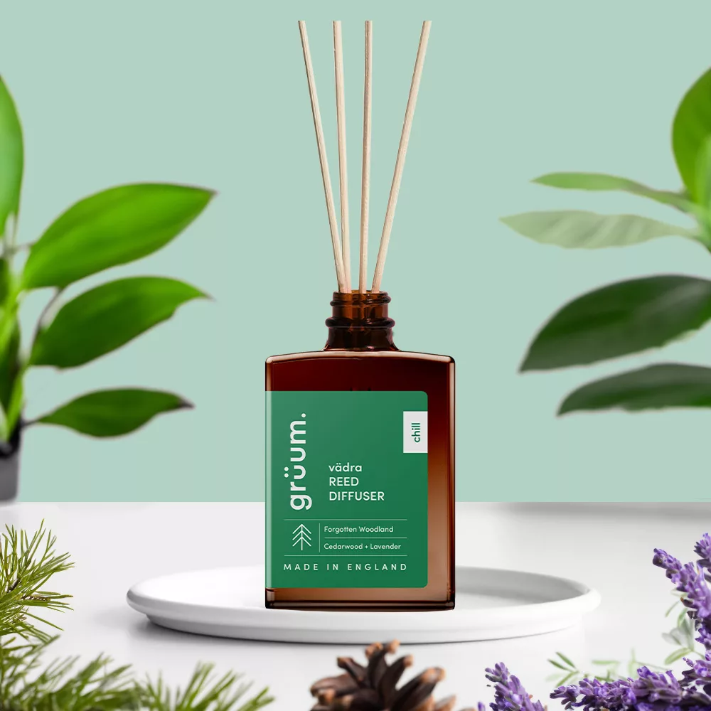 vädra Reed Diffuser - Forgotten Woodland | 30ml | Home | grüum