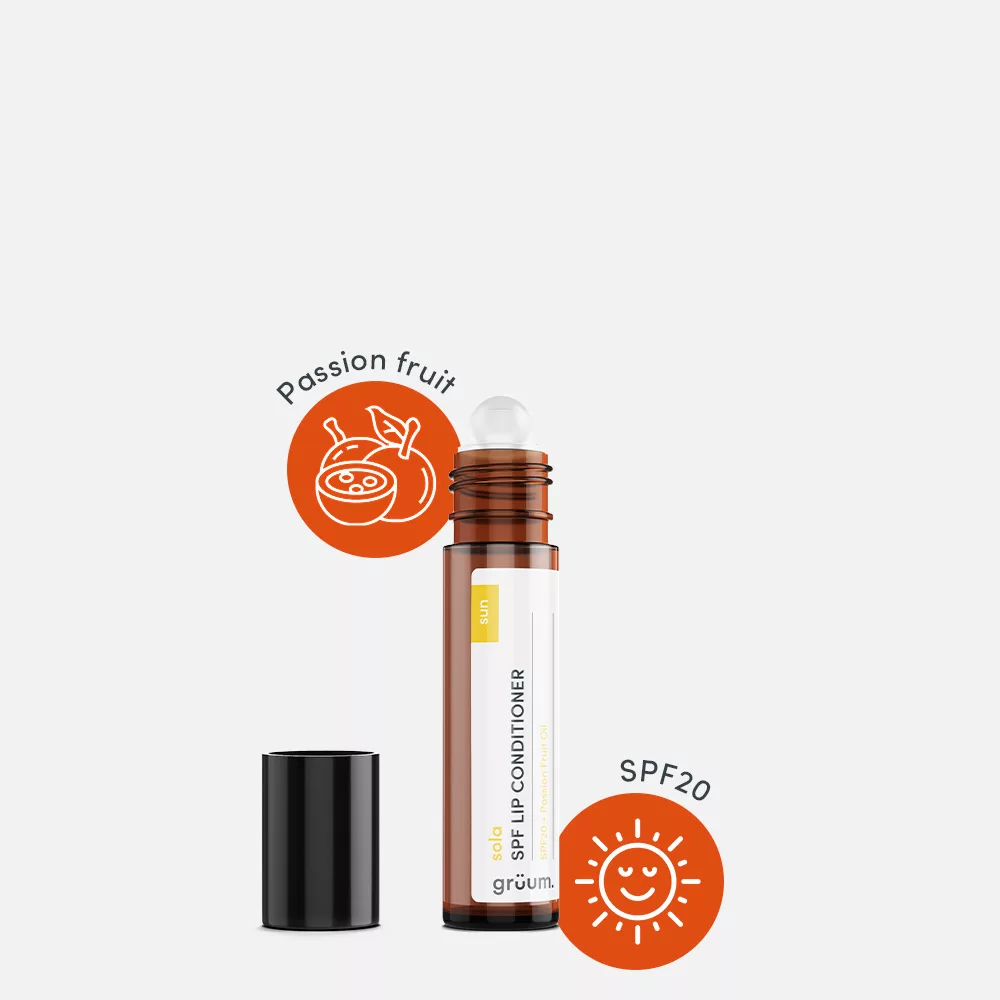 SPF lip conditioner with passion fruit