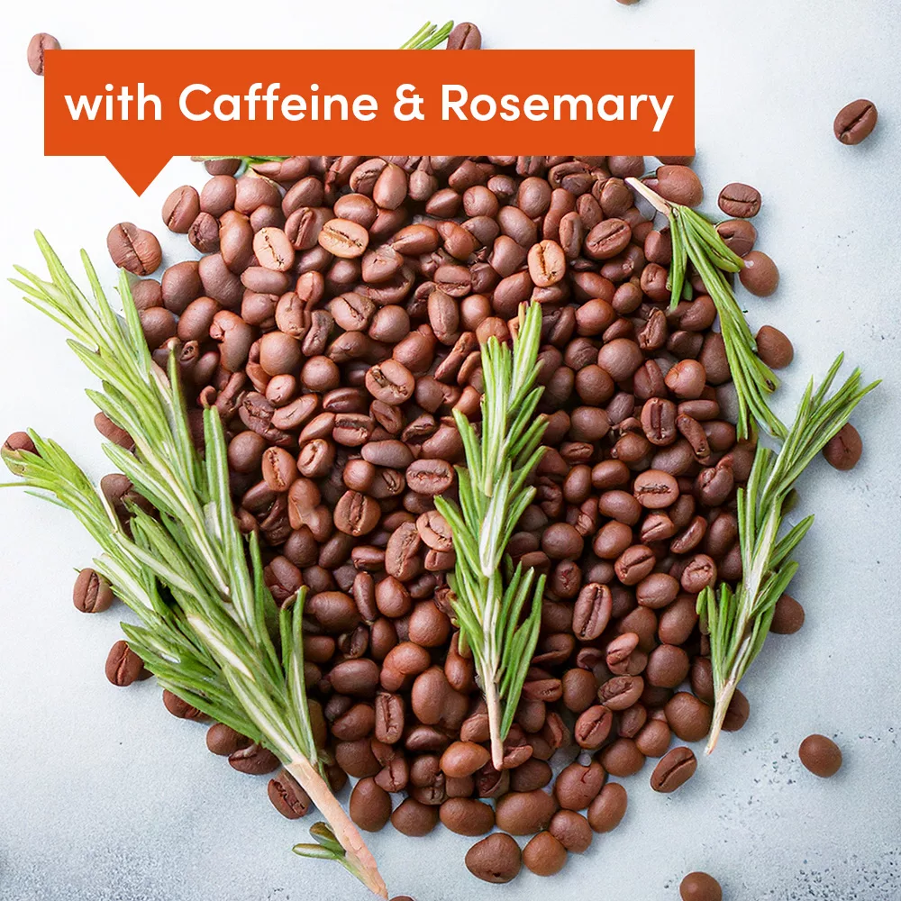 Coffee beans with rosemary