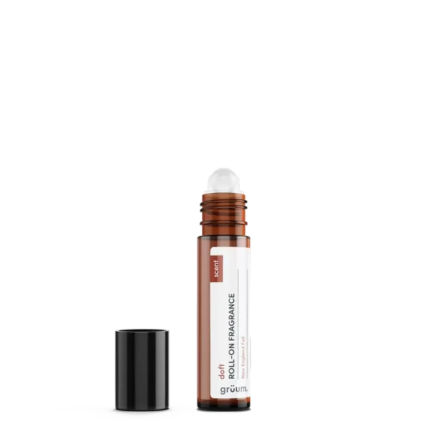 Roll-on fragrance bottle with cap