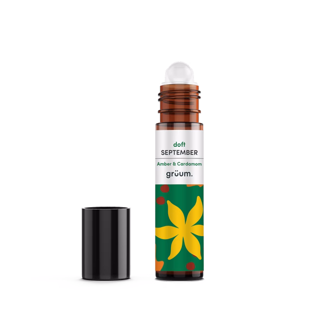 Amber and cardamom roll-on.