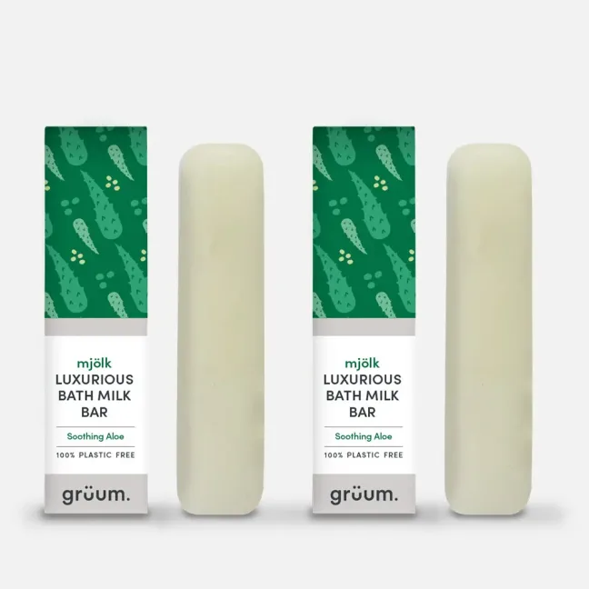 Two luxurious bath milk bars
