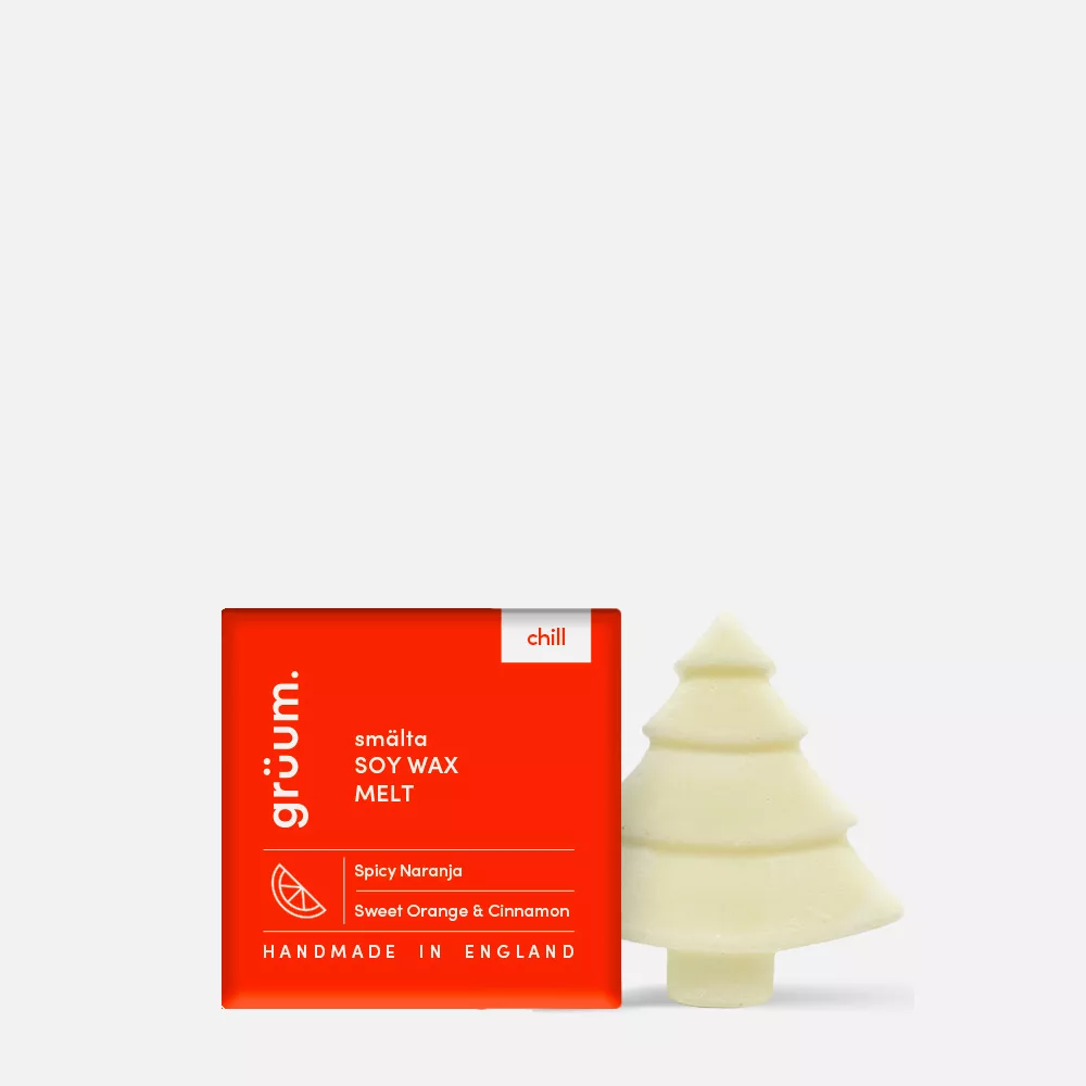 Soy wax melt with tree shape