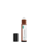 Roll-on fragrance bottle with cap off.