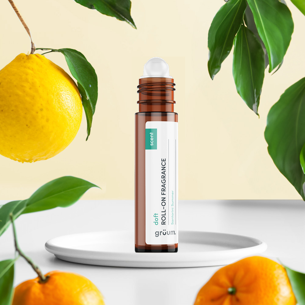 Roll-on fragrance with citrus fruits