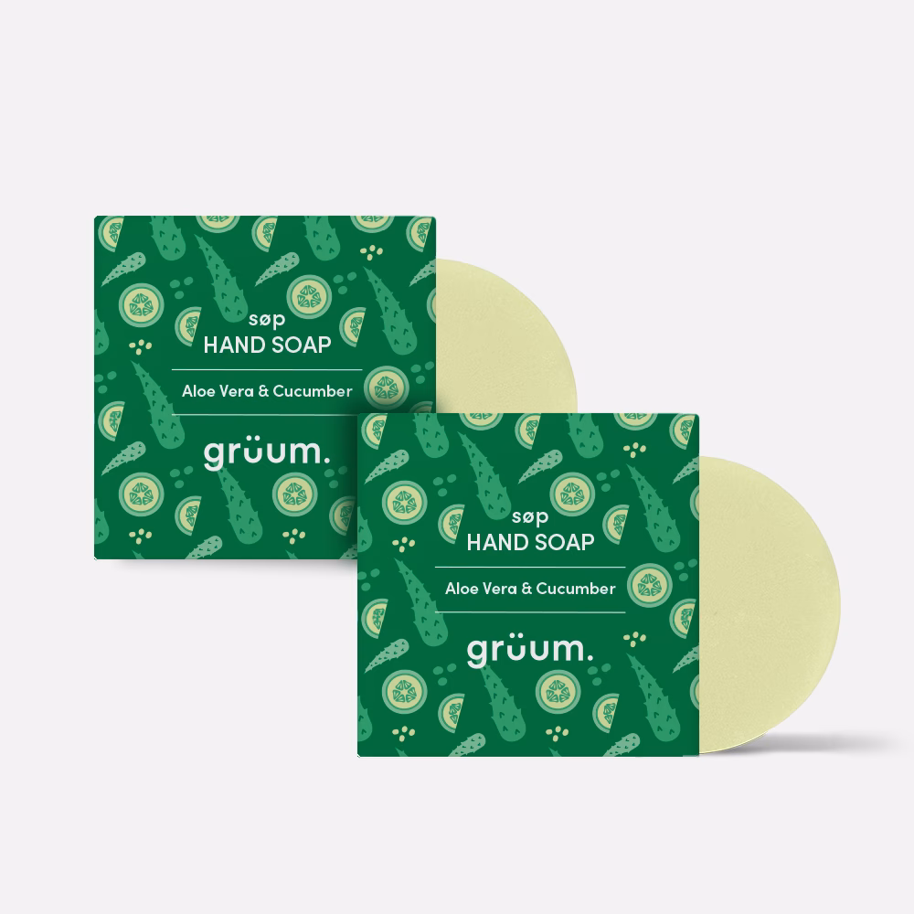 Two aloe cucumber hand soaps.