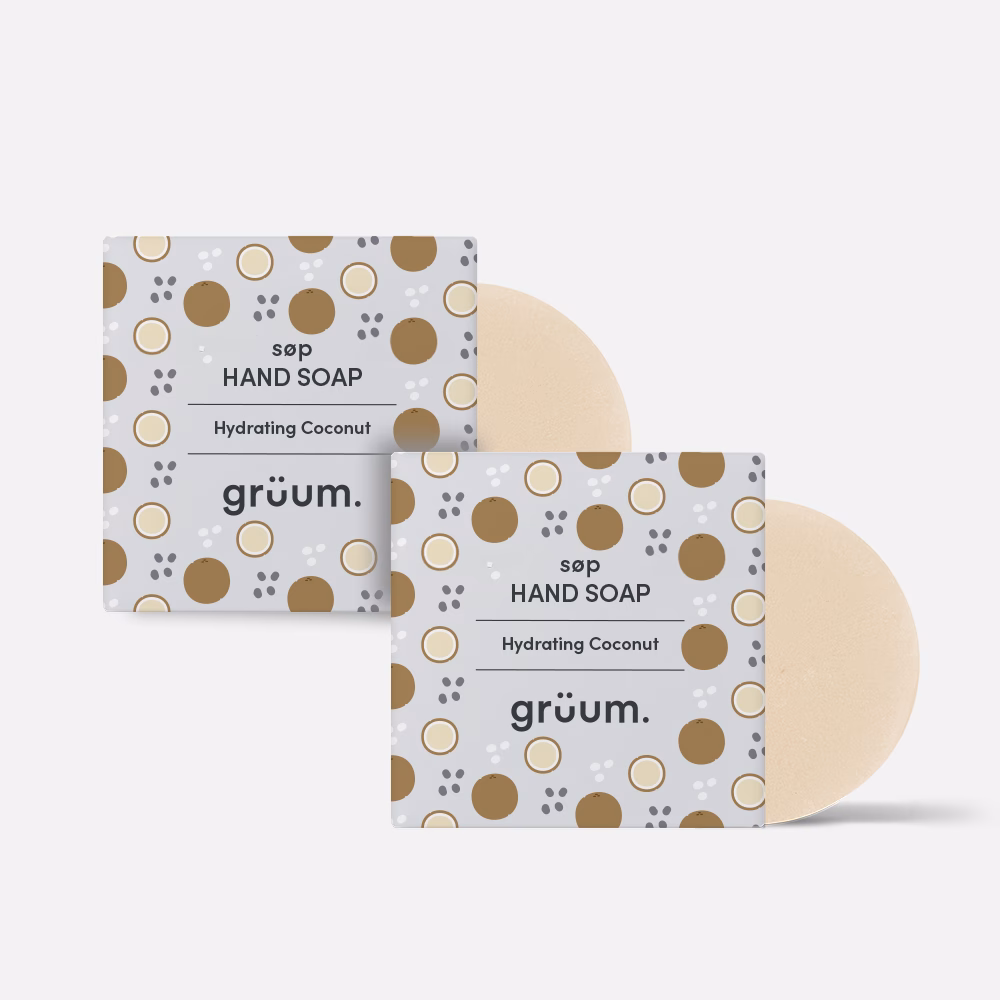 Two coconut hand soap packages