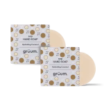 Two coconut hand soap bars