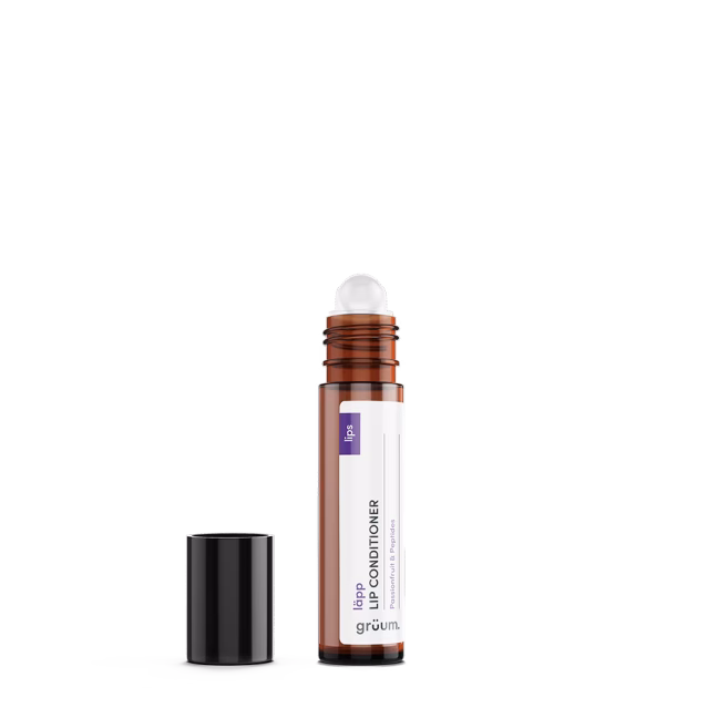 Lip conditioner with cap removed.