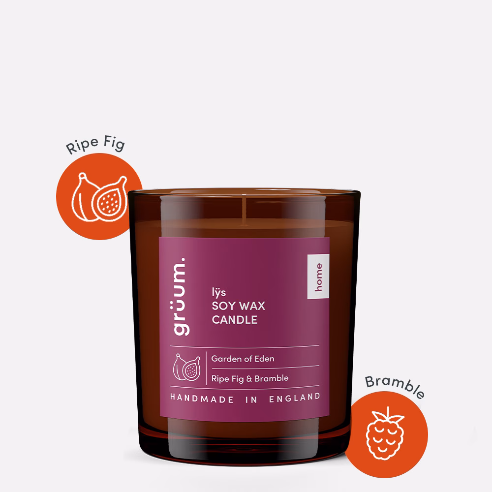 Soy wax candle with fig and bramble