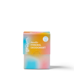 Colorful deodorant packaging front view