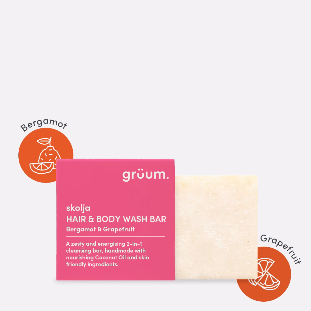 Hair and body wash bar packaging