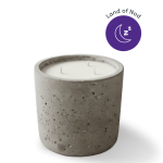 Concrete candle with logo