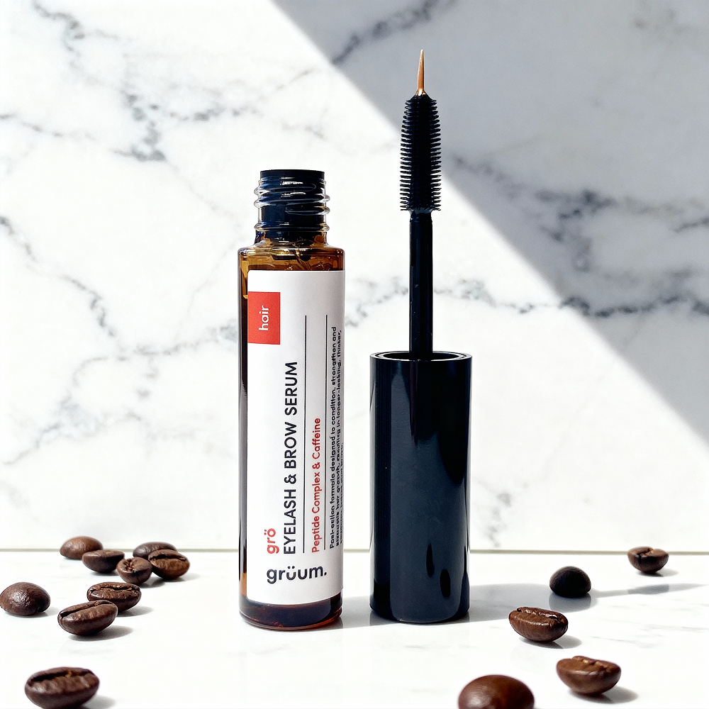 Eyelash and brow serum with applicator