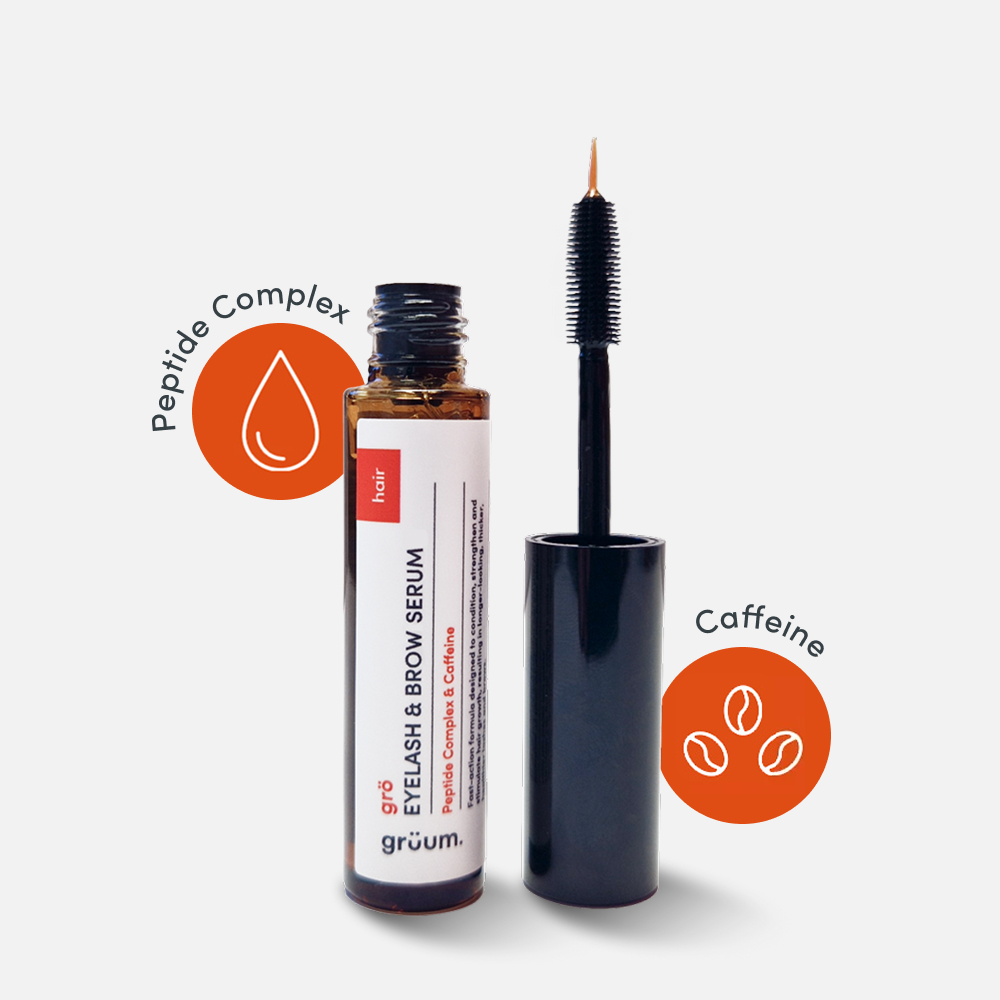 Eyelash and brow serum with applicator